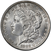 1882-O Morgan Silver Dollar Coin - BU