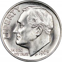 1963 Roosevelt Silver Dime Coin - Choice BU