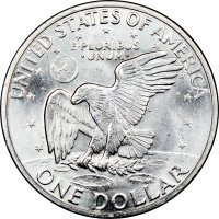 1971-S Eisenhower 40% Silver Dollar Coin - BU