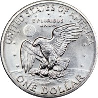1972-S Eisenhower 40% Silver Dollar Coin - BU