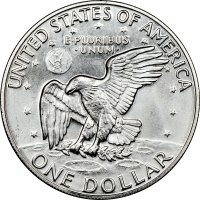 1974-S Eisenhower 40% Silver Dollar Coin - BU