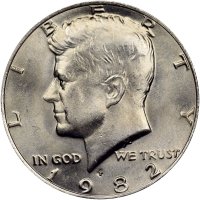 1982 Kennedy Half Dollar Coin - Choice BU