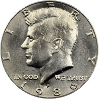 1986 Kennedy Half Dollar Coin - Choice BU