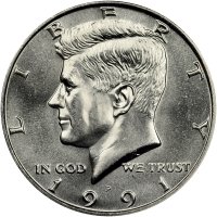 1991 Kennedy Half Dollar Coin - Choice BU