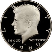 1980-S Kennedy Proof Half Dollar Coin - Choice PF