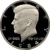 1984-S Kennedy Proof Half Dollar Coin - Choice PF