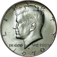 1970-D 40% Silver Kennedy Half Dollar Coin - Choice BU