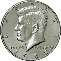 1992 Kennedy Half Dollar Coin - Choice BU
