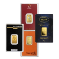 5 gram Gold Bar - Random Design, w/ Assay in TEP Packaging