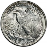 1945 Walking Liberty Silver Half Dollar Coin - BU