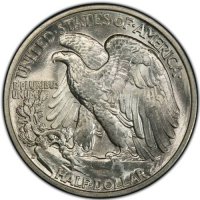 1936-D Walking Liberty Silver Half Dollar Coin - BU