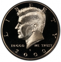 2000-S Kennedy Proof Half Dollar Coin - Choice PF