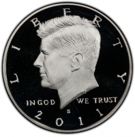 2011-S 90% Silver Kennedy Proof Half Dollar Coin - Choice PF 