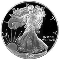 1994-P 1 oz American Proof Silver Eagle Coin - Gem Proof (w/ Box & COA)