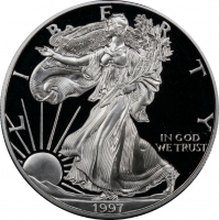 1997-P 1 oz American Proof Silver Eagle Coin - Gem Proof (w/ Box & COA)