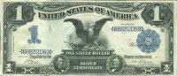 1899 $1.00 Black Eagle Silver Certificate - Large Type - Fine