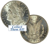 1921-D Morgan Silver Dollar Coin - BU