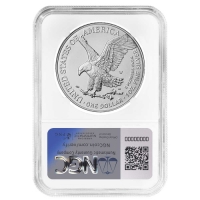 2025-W 1 oz Burnished American Silver Eagle Coin - NGC MS-70 Early Release