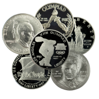 1983-2018 U.S. Mint Commemorative Silver Dollar Coin - .7734 oz AGW - Random Date - Proof or UNC