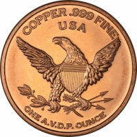 1 oz Copper Round - Vietnam Veterans Design