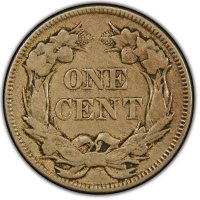1858 Flying Eagle Cent Coin - Large Letters - Good