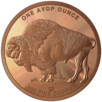 Frontier Mint 1 oz Copper Round - Buffalo Nickel Design