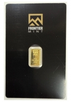 1/2 gram Gold Bar - Random Design, w/ Assay in TEP Packaging