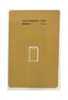 1/2 gram Gold Bar - Random Design, w/ Assay in TEP Packaging