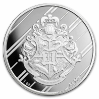 Harry Potter 1 oz Silver Houses : Gryffindor - Gem BU
