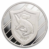 Harry Potter 1 oz Silver Houses: Hufflepuff - Gem BU