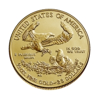 1/2 oz American Gold Eagle Coin - Random Date - Gem BU