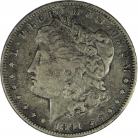 1891-O Morgan Silver Dollar Coin - Extremely Fine