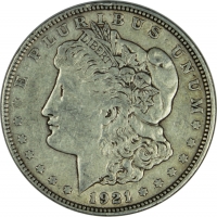 1921-D Morgan Silver Dollar Coin - Extremely Fine