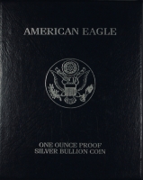 2001-W American Proof Silver Eagle Box & COA (NO Coin)