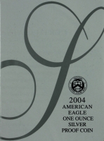 2004-W American Proof Silver Eagle Box & COA (NO Coin)