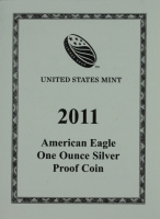 2011-W American Proof Silver Eagle Box & COA (NO Coin)