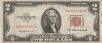 1953 $2.00 U.S. Note - Red Seal - Fine / Very Fine