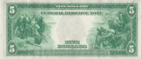 1914 $5.00 Federal Reserve Note - Large Type - Crisp Uncirculated