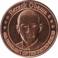 1 oz Copper Round - Barack Obama Design