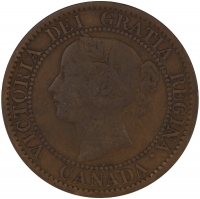 1859 Canada One Cent - Narrow 9 Low 9 - Very Fine Condition