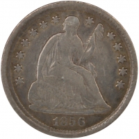 1856 Seated Liberty Silver Half Dime Coin - Very Fine to Extremely Fine