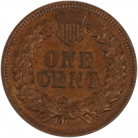 1904 Indian Head Cent Coin - Near Uncirculated Details - Old Cleaning