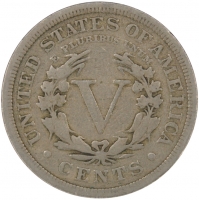 1912 Liberty Head V Nickel Coin - Fine