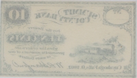 1862 Summit County Bank - Cuyahoga Falls, OH - 10 Ten Cent Obsolete Note - Gem Crisp Uncirculated