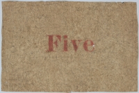 Scarce June 1862 State of South Carolina Obsolete Note - Five Cents - Circulated