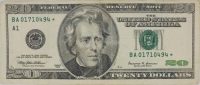 1999 $20.00 U.S. Federal Reserve Note - Star Note - Extremely Fine