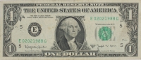 1963B $1.00 Federal Reserve Note - Barr Note - Birthday/Anniversary Serial Number 02/02/1988
