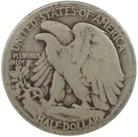 1923-S Walking Liberty Silver Half Dollar Coin - Good