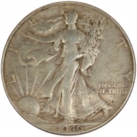 1946 Walking Liberty Silver Half Dollar Coin - Extremely Fine