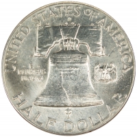 1948-D Franklin Silver Half Dollar Coin - BU